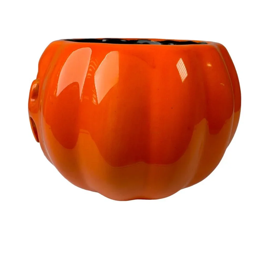 Bath & Body Works Jack O Lantern Pumpkin Orange Candle Holder Harry Slatkin 2011 - Picture 5 of 9